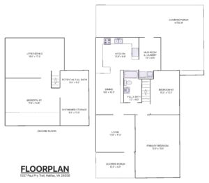 1057 Paul Pry Trail, Halifax, VA Floor Plan