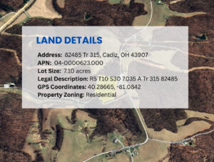14-Access Land Company presents 7 acres in Harrison County OH 43907